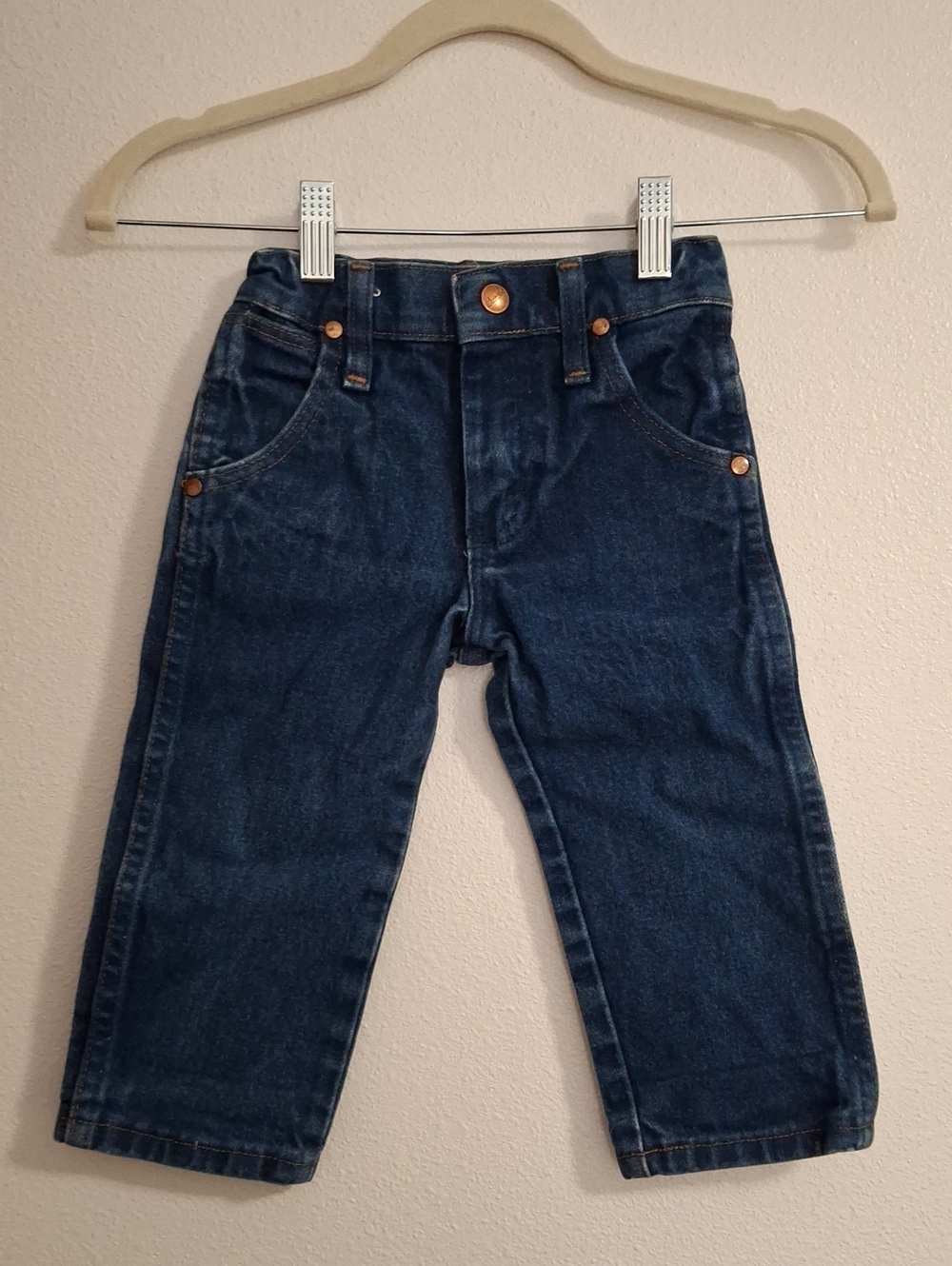 Wrangler Dark Blue Kids Denim Jeans - Everyday Classic Size 2T 100% Cotton